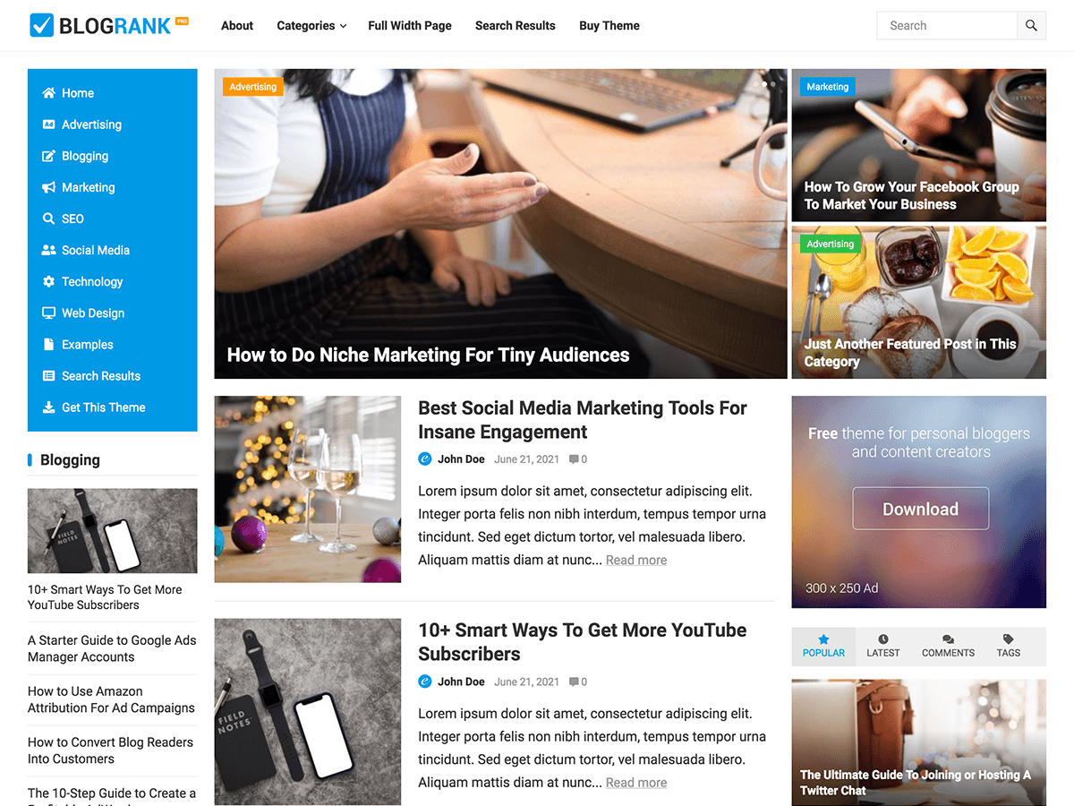 BlogRank Pro - Screenshot 1