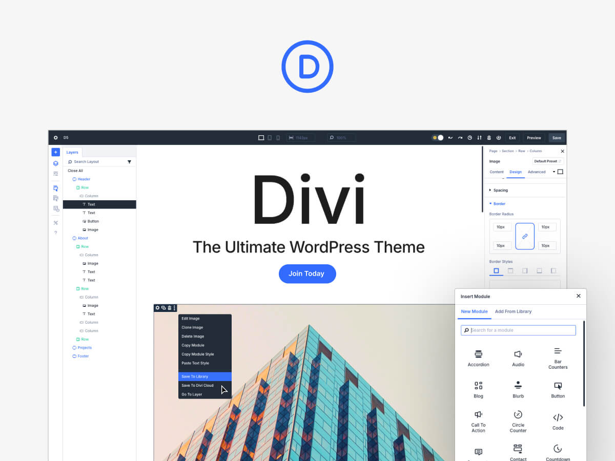 Divi - Screenshot 1