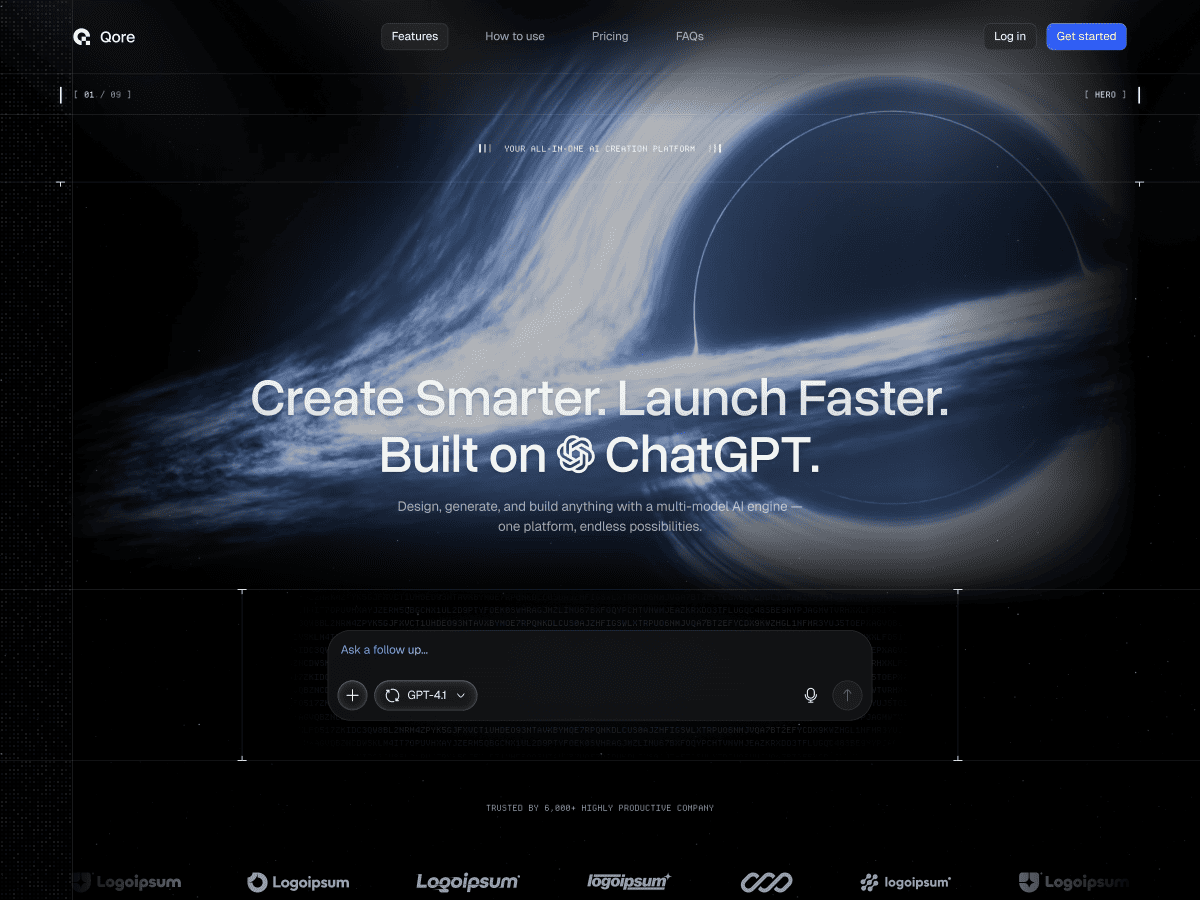 qore child theme - Screenshot 1
